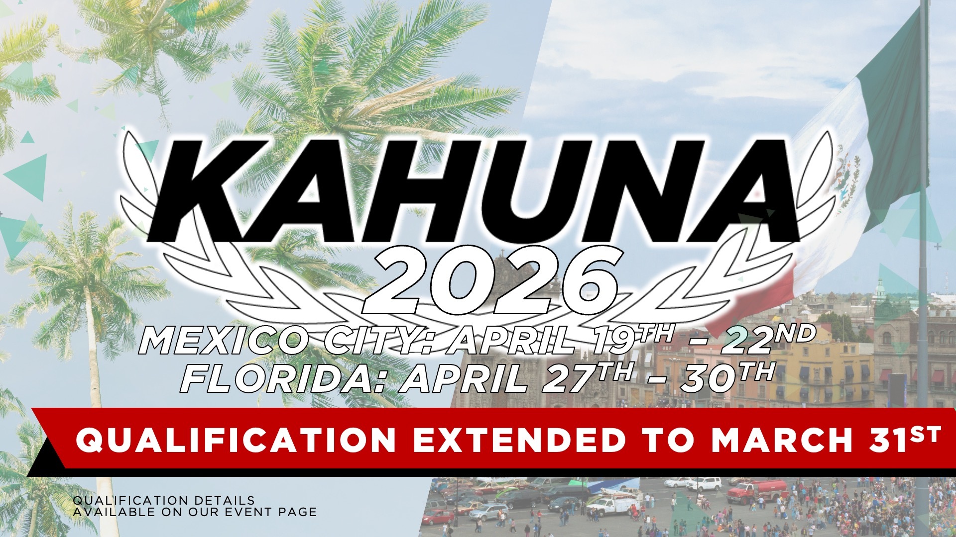 Kahuna Mexico 2026 event banner
