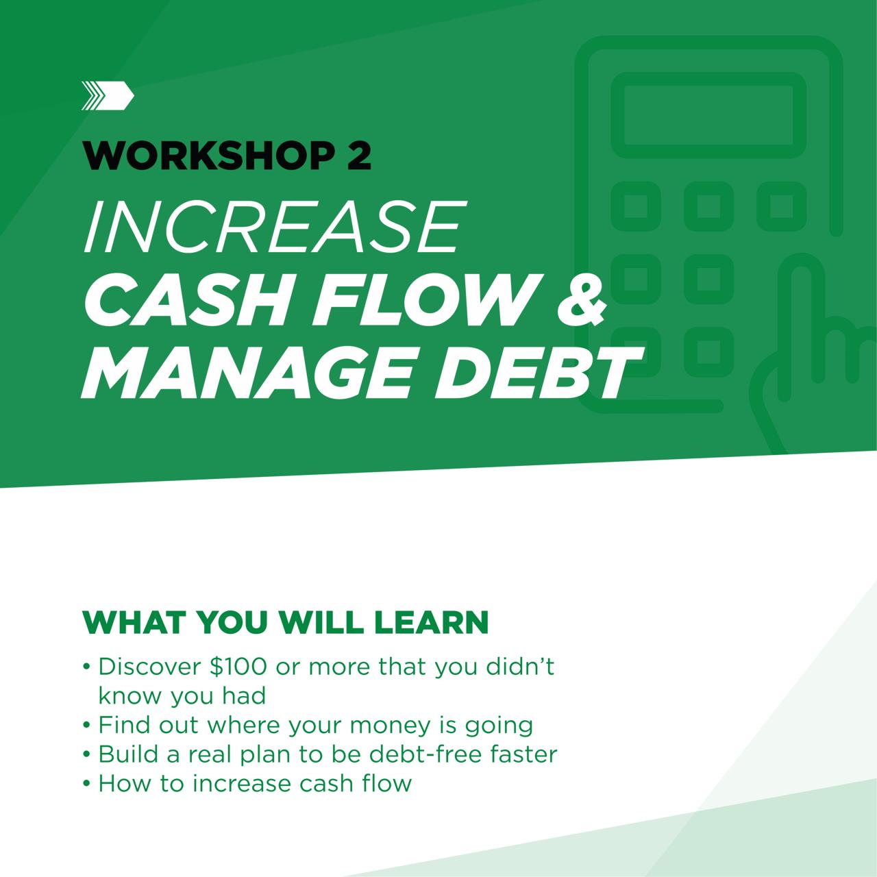 Workshop 2 - Increase Cash Flow and Manage Debt