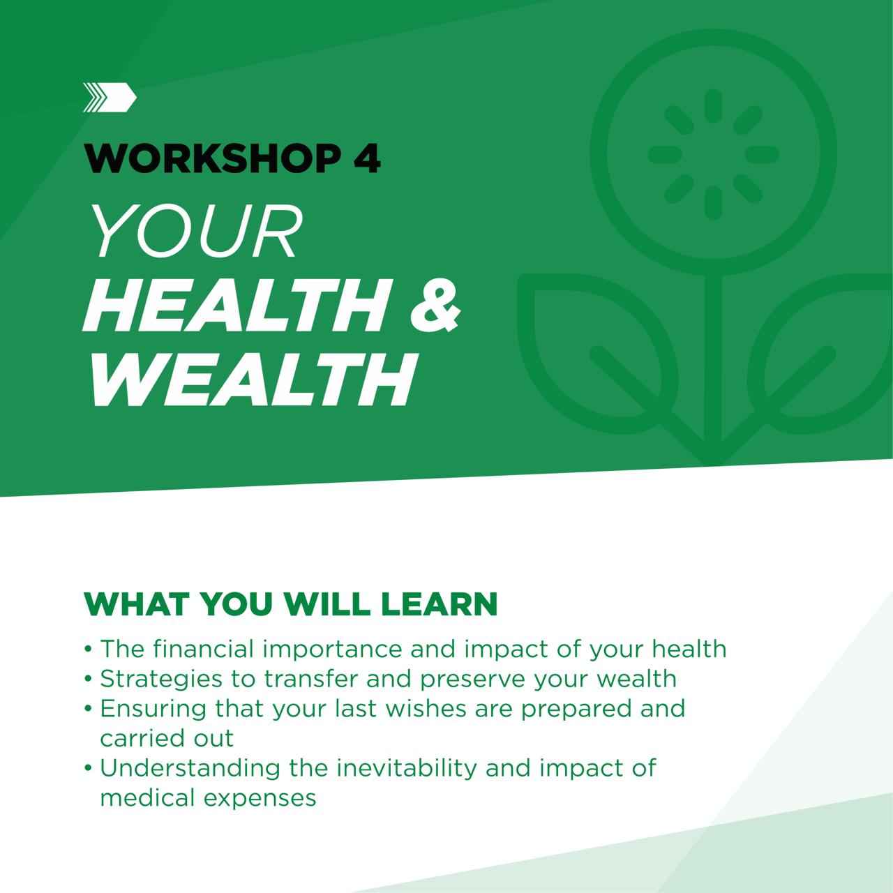 Workshop 4 - Your Health and Wealth